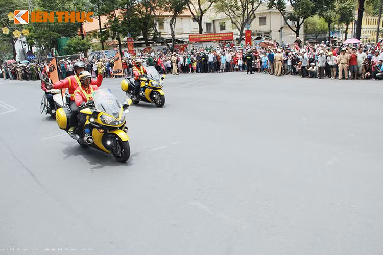 Sự kiện diễu hành lần này là hoạt động ý nghĩa nhằm kỷ niệm 40 năm ngày giải phóng miền Nam, thống Nhất đất nước 30/4 lịch sử.