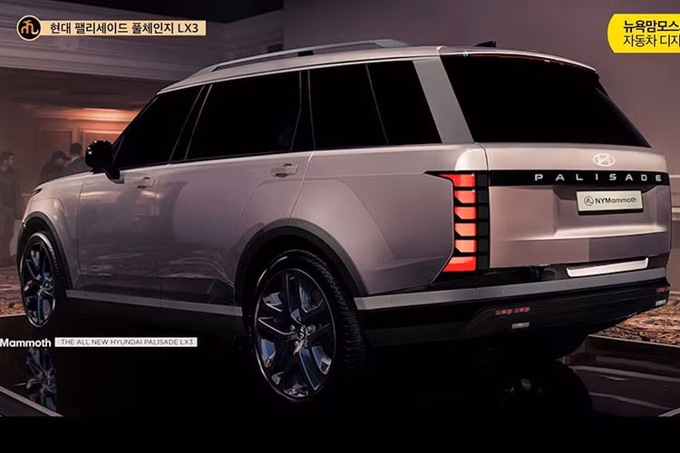 Điển hình là NYMammoth, một nhà thiết kế đồ họa đến từ Hàn Quốc, người đã tạo ra rất nhiều bản phác họa cho các mẫu xe của Hyundai và Kia. Theo đó, hình ảnh do NYMammoth thiết kế cho thấy mẫu xe SUV Hyundai Palisade 2026 có kiểu dáng góc cạnh, gọn gàng, lấy cảm hứng từ mẫu Hyundai SantaFe hoàn toàn mới.