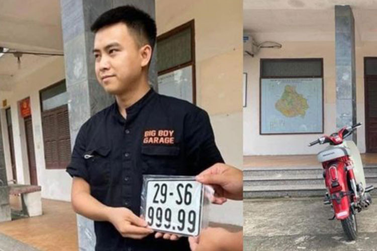 Honda Cub trung bien 