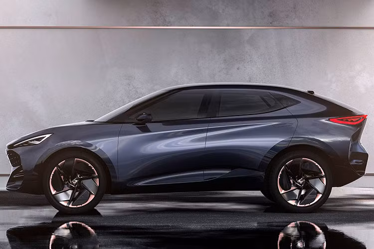 Thực tế, "phiên bản gốc" của chiếc SUV-Coupe gắn logo VinFast này là Cupra Tavascan. Cupra là hãng xe thể thao thuộc sở hữu của thương hiệu SEAT đến từ Tây Ban Nha. Đến nay, Cupra đã trình làng 2 mẫu xe điện, trong đó Tavascan là mẫu thứ hai, dự kiến đi vào sản xuất từ năm 2024. Xe được giới thiệu lần đầu tiên vào năm 2019 tại triển lãm Frankfurt Motor Show.