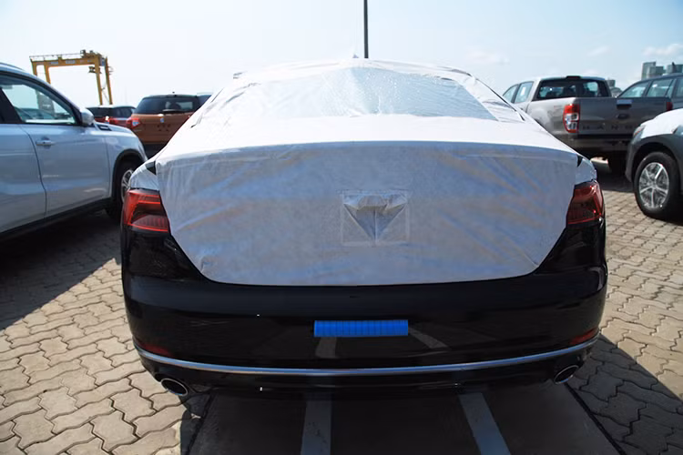 So với "đàn em" A4 từng xuất hiện tại Việt Nam, phần đầu của A5 Sportback đã được Audi thiết kế lại hoàn toàn. Phần trung tâm vẫn tiếp tục là lưới tản nhiệt lục giác rộng ngang, tuy nhiên các đèn pha và khe hút gió trên cản trước của A5 mới đều lớn hơn hẳn A4. Ngoài ra, nắp ca-pô của chiếc xe cũng được dập những đường gân nổi mới, đậm nét hơn.