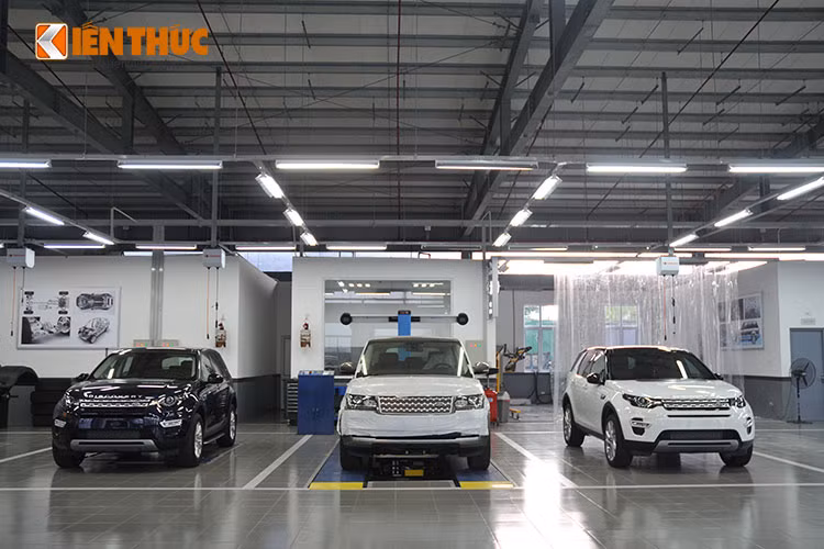 Xưởng dịch vụ này được thi công theo đúng các tiêu chuẩn Jaguar - Land Rover toàn cầu.