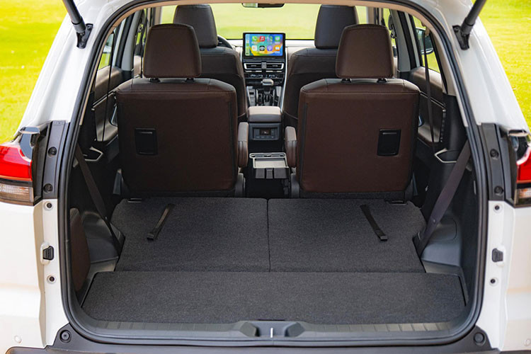 Bên cạnh đó, xe cũng được trang bị đầy đủ các tính năng an toàn chủ động như hệ thống Cảnh báo điểm mù (BSM) và hệ thống Cảnh báo phương tiện cắt ngang phía sau (RCTA) (phiên bản HEV), Cân bằng điện tử (VSC), Hỗ trợ khởi hành ngang dốc (HAC), Cảnh báo áp suất lốp (TPWS), Camera 360, 8 cảm biến hỗ trợ đỗ xe và 6 túi khí…