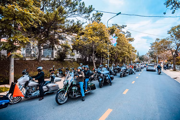 Với diện tích lên tới hơn 1200m2 cùng khuôn viên rộng rãi với nhiều cây xanh thoáng đãng, nhà hàng Restaurant &amp; Harley Đà Lạt được bố trí một tổng thể phức hợp gồm: quầy bar, cà phê, nhà hàng, phòng Vip... và khu vui chơi trẻ em mang đậm phong cách, cá tính riêng.