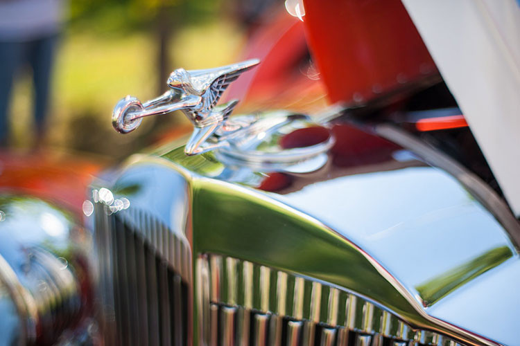 Hãng xe xe hơi của Mỹ, Packard, đã trang bị cho logo trên mui xe cho tất cả những mẫu xe cao cấp của mình bằng một trong 2 logo độc đáo từ năm 1926 tới năm 1950, hoặc là 1 con chim cốc hoăc là nữ thần tốc độ. Trong đó, logo nữ thần tốc độ hay còn được là Packard Donut Chaser nổi tiếng hơn cả.