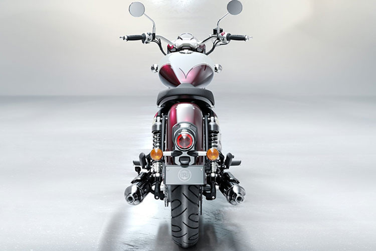 Mẫu xe môtô Royal Enfield Classic 650 cổ điển này sử dụng bánh xe nan hoa 19 inch phía trước và 18 inch phía sau, với phuộc trước RSU dạng ống lồng và giảm xóc đôi phía sau.