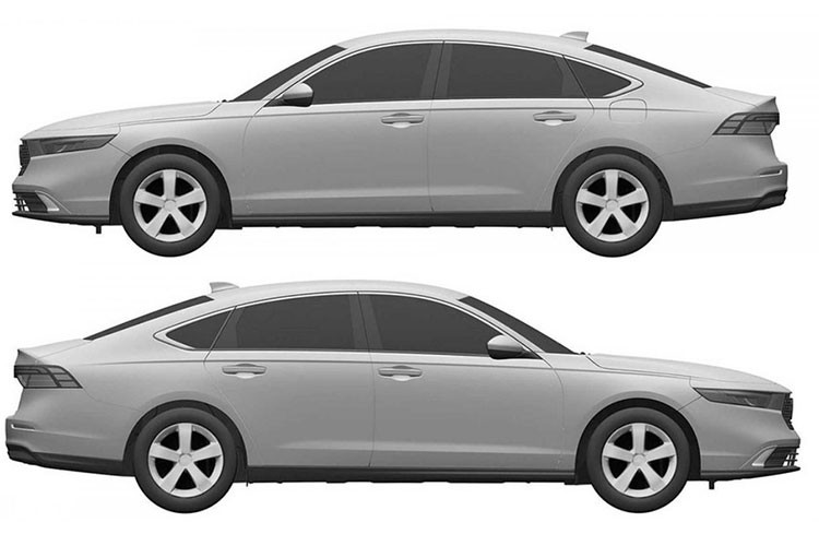 Hiện hãng Honda chưa công bố hình ảnh chụp sườn xe của Accord mới. Tuy nhiên, hình ảnh rò rỉ trước đó cho thấy mẫu sedan cỡ trung này sở hữu đường dập gân kéo dài từ đèn pha đến đèn hậu. Đây là một trong những thiết kế đặc trưng của xe Honda hiện nay.