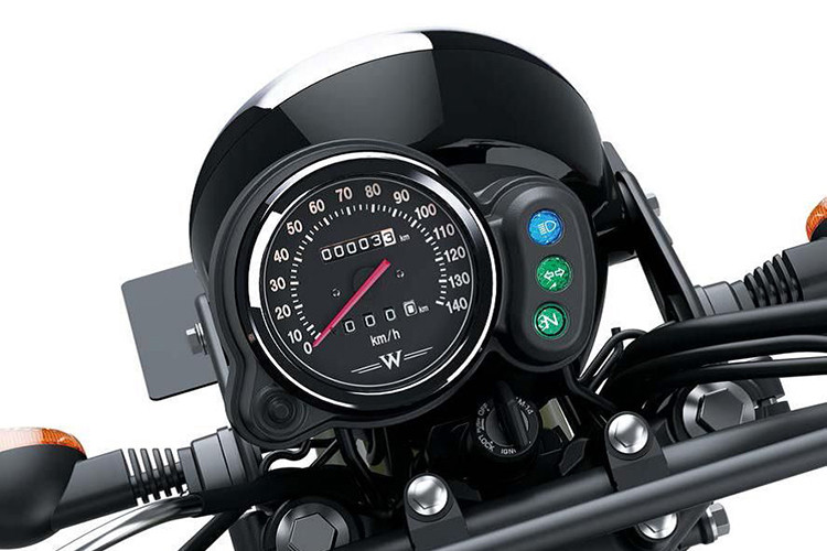 Với ngoại hình mới đậm chất Retro Cafe Racer của W175 Cafe 2019, chỉ cần thay đổi nhẹ ghi đông qua dạng clip-on. Đồng hồ của xe vãn thiết kế theo phong cách cổ điển dạng kim kiểu cơ, cùng đèn báo... 