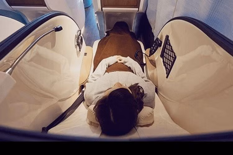 Giống như nhiều xe buýt chạy đêm Nhật Bản, ReBorn có 3 ghế không liền nhau ở mỗi hàng. Tuy nhiên, chúng thực sự trông giống như những khoang cá nhân hơn là những chiếc ghế đơn thuần.