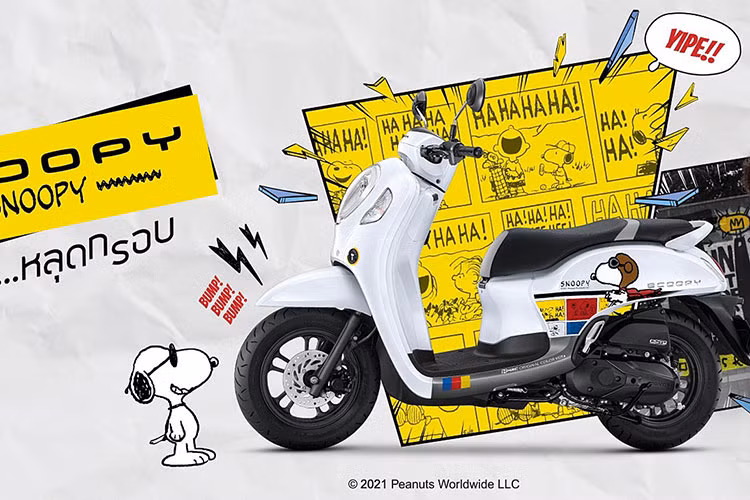 Mới đây, mẫu xe ga Honda Scoopy - một trong những mẫu xe dành cho tuổi teen với ngoại hình nhỏ nhắn cực kỳ đáng yêu vừa được hãng xe Nhật Bản cho ra mắt phiên bản mới.