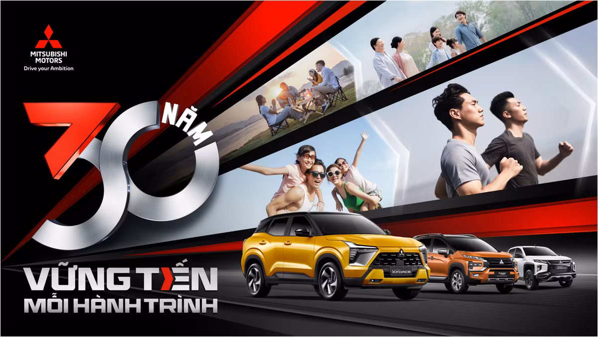 Mitsubishi Motors Viet Nam ky niem 30 nam va ra mat loat oto moi