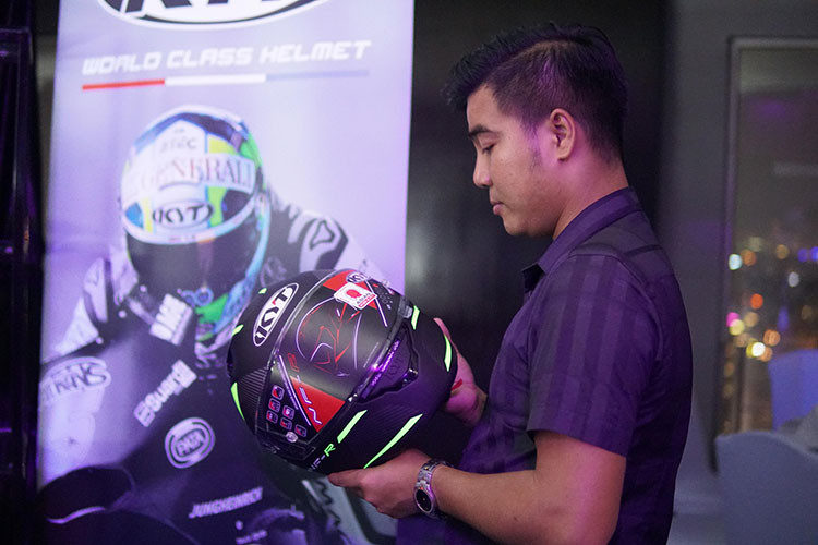 Những chiếc mũ bảo hiểm KYT dành cho người sử dụng môtô và xe máy được lấy cảm hứng từ người sáng lập là Eddy Tedjakusuma. Bắt đầu từ những năm 1980 thương hiệu này đã bắt tay vào nghiên cứu và sản xuất ra những chiếc mũ bảo hiểm phục vụ cho các giải đua tầm cỡ quốc tế.