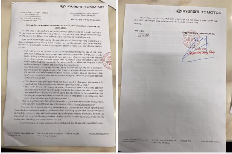 Thời điểm đó, người dùng phát hiện xe không tăng tốc khi ông đạp chân ga và khoang máy phát ra tiếng kêu lạ. Qua quá trình kiểm tra của nhân viên kỹ thuật đại lý Hyundai chính hãng, chiếc Hyundai Tucson này được kết luận dây cam động cơ bị hỏng, gây ra hiện tượng bó máy, yêu cầu phải bổ máy để sửa chữa những phần bị hỏng.