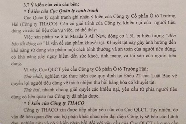 Thaco phai trieu hoi xe Mazda 3 bi loi tai Viet Nam-Hinh-2