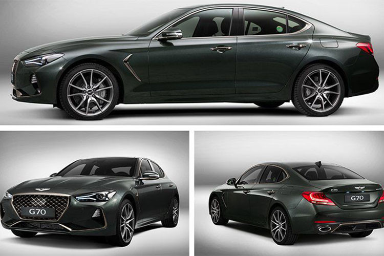 Phiên bản G70 Prestige 3.3T có ghế bọc da Nappa, ghế sau có tính năng sưởi, camera 360 độ và màn hình head-up trên gương chiếu hậu. Cuối cùng là bản G70 Sport 3.3T có thiết kế tương tự model 2.0T được trang bị hệ thống treo điều khiển bằng điện tử.