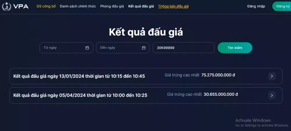 Sieu bien so oto 30K-999.99 dau lan 2 chi hon 30 ty dong