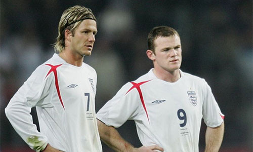 Tuyển Anh của Beckham, Rooney nhiều ngôi sao nhưng chưa từng chơi đúng với kỳ vọng. Ảnh: Getty.