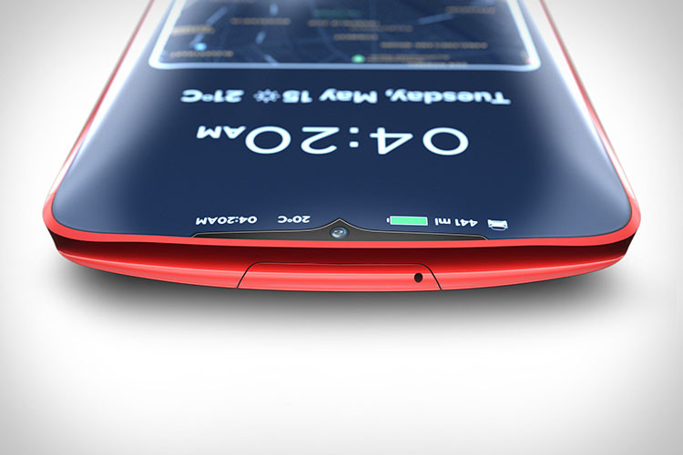 Máy có thiết kế khá mỏng và bo cong các cạnh. Thay vì có dạng hình hộp thông thường, máy sẽ có thiết kế hình tròn giống với xe Tesla. Có thể coi thiết kế của Model P giống như một chiếc xe Tesla phóng to vậy.