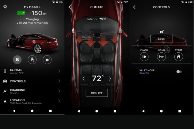 Bên trong chiếc điện thoại Tesla Model P này sẽ là những ứng dụng mới nhất tương thích với những mẫu xe hơi đình đám của nhà sản xuất Tesla.