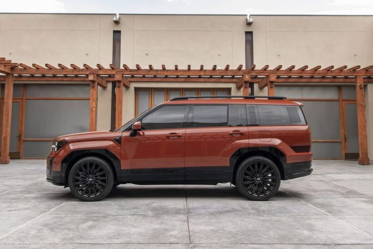 Hãng Hyundai đã hi sinh thiết kế của khu vực phí sau xe vuông vức hơn, nhằm mở rộng khoang hành lý của Hyundai SantaFe 2025. Thể tích khoang hành lý của xe khi gập hàng ghế cuối là 725 lít.