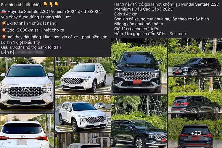 Theo đó, một đại lý ở khu vực tỉnh Bắc Giang hiện đang rao bán những chiếc Hyundai SantaFe bản Dầu cao cấp với giá lên đến 1,3 tỷ đồng. Giá niêm yết của phiên bản này trước khi thế hệ mới ra mắt là 1,219 tỷ đồng. Nói cách khác, Hyundai SantaFe bản Dầu cao cấp tăng giá đến 81 triệu đồng so với mức niêm yết.