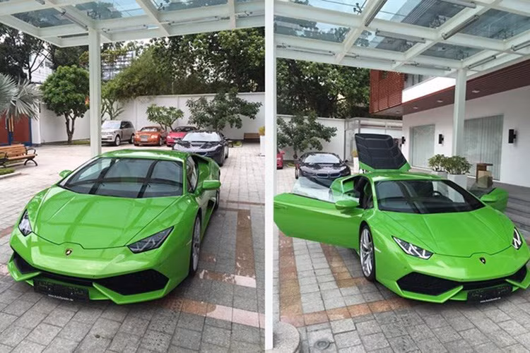 Như vậy, sau siêu xe Lamborghini Huracan màu xanh cốm mới, thiếu gia này lại tiếp tục gây bất ngờ khi khoe tiếp Ferrari F12 Berlinetta.