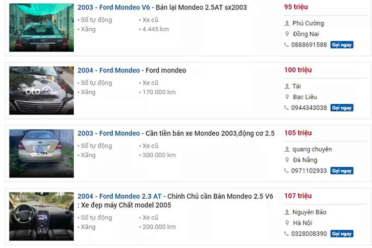 Ford Mondeo 2.5 AT 2003 sở hữu kích thước tổng thể DxRxC tương ứng 4.805 x 1.812 x 1.440 (mm), chiều dài cơ sở 2.754 mm, nhỏ gọn hơn hẳn với Toyota Camry. Ghế ngồi bên trọng bọc da, ghế lái chỉnh điện. Các chi tiết như vô lăng, bệ cần số, bảng táp-lô được ốp gỗ sang trọng.