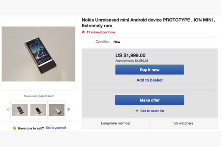 Cấu hình không có gì nổi bật, tuy nhiên nhờ độ độc, cộng thêm việc đây là một chiếc máy thử nghiệm và không bao giờ được tung ra, cái giá phải trả để sở hữu Nokia Ion Mini là không hề rẻ. Hiện nay, nó đang được rao bán trên eBay với giá 1999 USD (hơn 46 triệu đồng).