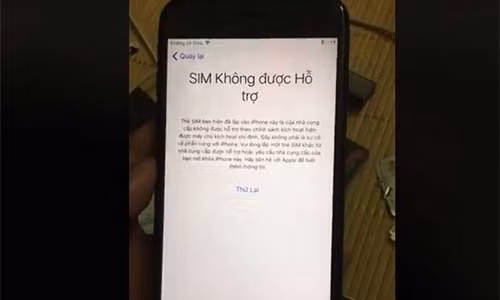 Sim ghép bị vô hiệu hóa, người dùng không thể kích hoạt iPhone Lock (ảnh: Facebook)