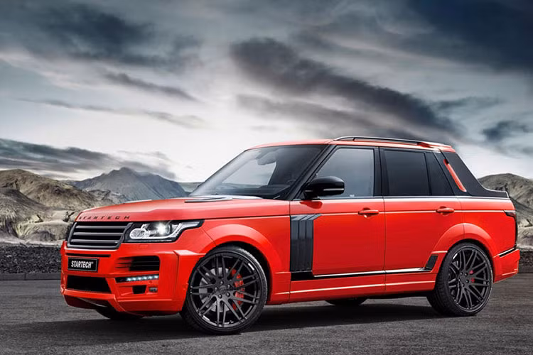 Đội ngũ Startech có thể biến một chiếc xe SUV hạng sang Range Rover thành một trong những chiếc bán tải độc nhất trên thế giới. Cụ thể, Startech lấy một chiếc Range Rover V8 làm nền tảng và chế tạo thêm hơn 100 phụ tùng thân vỏ mới bằng chất liệu nhôm, sợi carbon, và thép.