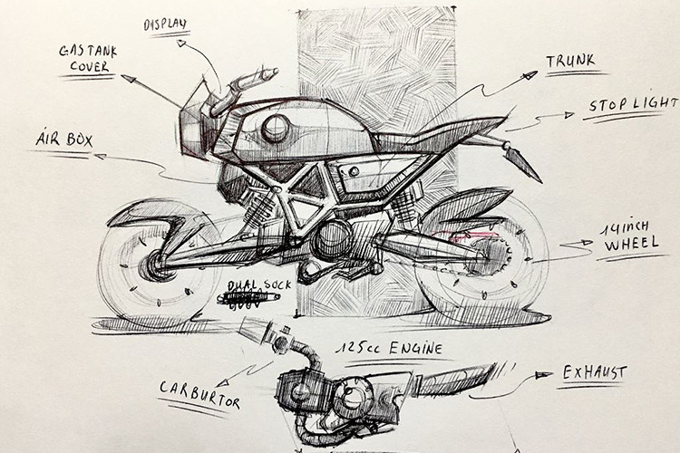 Anh Nguyễn Trần Trọng Nghĩa, vừa tốt nghiệp thủ khoa Ngành Thiết kế Tạo dáng Sản phẩm - Trường Đại học Văn Lang, với đề tài là bản độ xe môtô NC7 tự thiết kế xuất hiện trong bài viết này. Chiếc xe dùng hệ thống lái Hub Center Steering đã giúp anh xuất sắc giành thủ khoa.