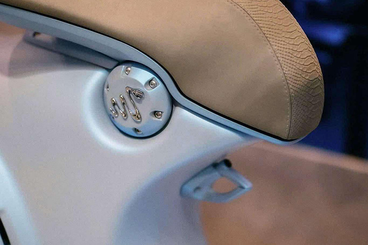 Hệ thống treo trước sử dụng gắp đơn với lò xo cuộn và giảm xóc đơn, trong khi phía sau là giảm xóc thủy lực đơn có thể điều chỉnh tải trọng theo 5 cấp.