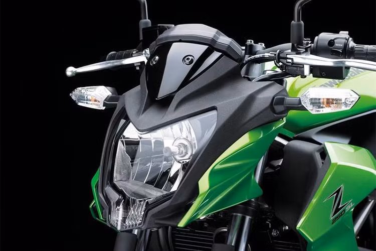 Phần đầu đèn của xe thiết kế khác biệt so với bản cũ với các nét cắt xẻ có phần đẹp mắt và gọn gàng hơn. Kawasaki Z250SL được trang bị phanh đĩa trước sau và còn được trang bị ABS cho phiên bản giá cao hơn.