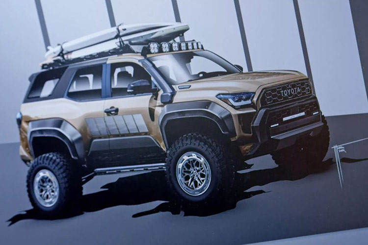 Theo Toyota, hơn một nửa các bộ phận của Land Cruiser ROX đã được thay mới bằng các chi tiết hoàn toàn độc đáo tạo nên một phiên bản concept độc nhất và hoàn toàn khác biệt. Tiếp theo là mẫu concept dựa trên Toyota 4Runner 2025 được thực hiện bởi đội ngũ Motorsports Garage.