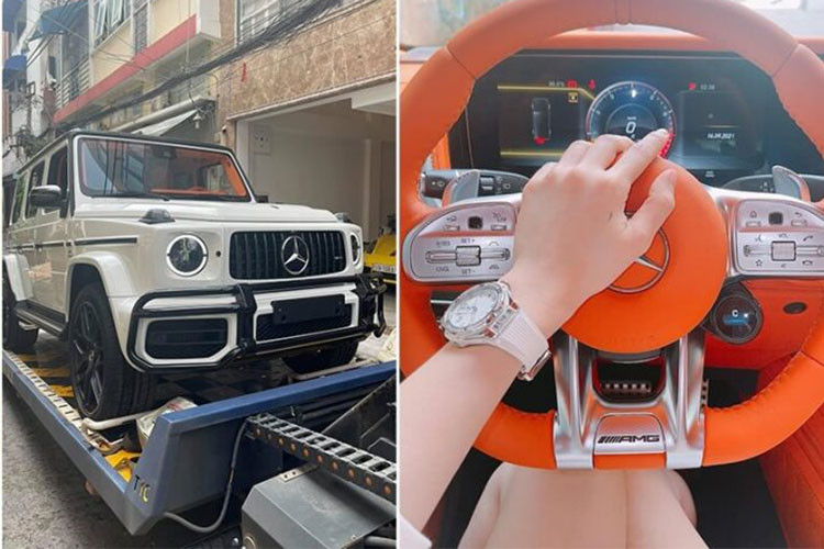 Sức mạnh này được truyền tới cả 4 bánh thông qua hộp số tự động AMG Speedshift Plus 9 cấp, nhờ đó, chiếc xe Mercedes-AMG G63 độ nội thất phong cách Hermes của cô gái ở Bến Tre có thể tăng tốc từ vị trí xuất phát lên 100 km/h trong 4,5 giây trước khi đạt vận tốc tối đa 220 km/h.