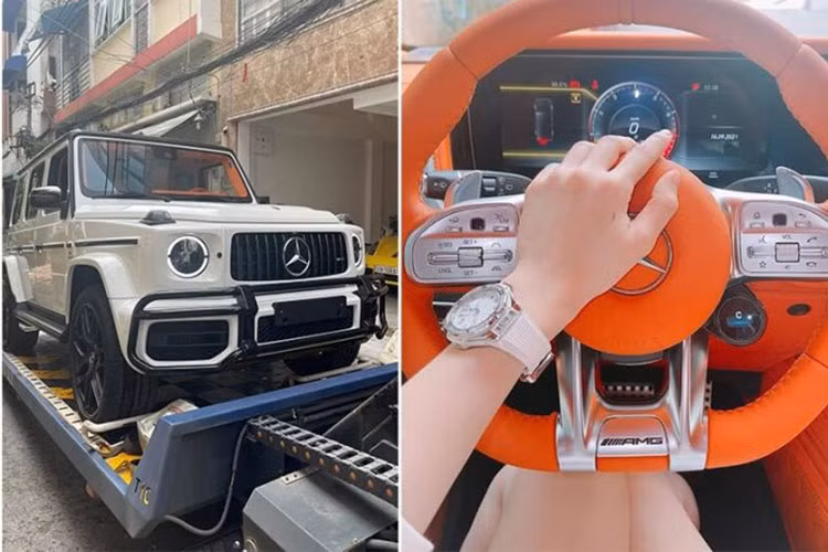 Sức mạnh này được truyền tới cả 4 bánh thông qua hộp số tự động AMG Speedshift Plus 9 cấp, nhờ đó, chiếc xe Mercedes-AMG G63 độ nội thất phong cách Hermes của cô gái ở Bến Tre có thể tăng tốc từ vị trí xuất phát lên 100 km/h trong 4,5 giây trước khi đạt vận tốc tối đa 220 km/h.