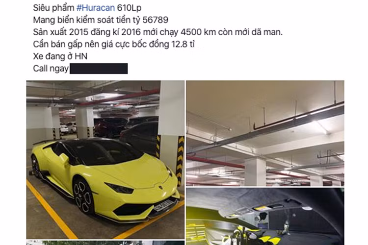 Theo tìm hiểu, đây cũng là siêu xe Lamborghini Huracan LP610-4 trải qua ít đời chủ nhiều nhất, xe có nguyên bản màu cam, và ấn tượng ở chỗ mang biển sảnh rồng, 43A-567.89. Xe thuộc đời 2015 và chủ nhân tiết lộ chỉ mới chạy hơn 13.000 km.
