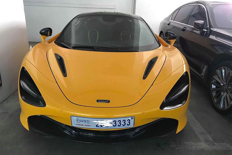 Điều trùng hợp "ngẫu nhiên" và gây ấn tượng mạnh với người xem chính là chiếc biển "tứ quý" 3 không chỉ được gắn trên siêu xe McLaren 720S màu vàng mà còn xuất hiện ở chiếc xe thể thao hạng sang Lexus LC500, xe siêu sang Mercedes-Maybach hay xe sang Lexus LS 2018.