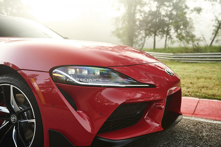 Về thiết kế, Supra mới sở hữu phần đầu xe ấn tượng dài, và được chia thành ba khe hút gió lớn, bộ đèn pha LED thanh mảnh được kéo vào giữa. Lưới tản nhiệt của xe được thiết kế dạng hình thang với mắt lưới tổ ong.