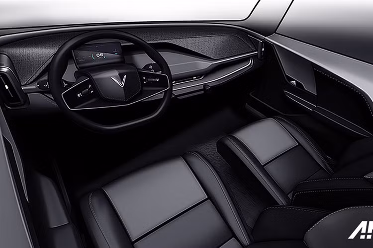 Đặc biệt, cặp đèn pha và gương chiếu hậu vuông vức, logo chữ V hình cánh chim cách điệu ở cản trước và sau xe là những điểm nhấn tạo nên một ngôn ngữ thiết kế đồng nhất, mang đến hiệu ứng thị giác năng động và ấn tượng cho thiết kế tổng thể của xe. 