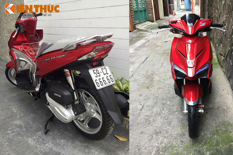 Tuy nhiên, so với chiếc Honda Air Blade 2015 trong bức ảnh này xuất hiện tại TP HCM thì lại hoàn toàn khác bởi mức giá cao gấp đôi. Cụ thể chiếc xe ga Honda Air Blade biển ngũ quý 6 này được một người chuyên sưu tầm xe máy độc, rao bán trên mạng xã hội tới hơn 200 triệu đồng.