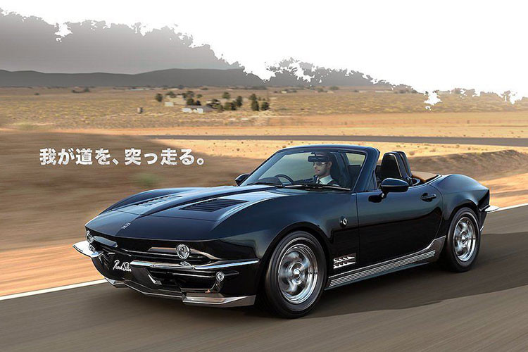 Bổ sung vào danh mục sản phẩm của mình, hãng đã vừa công bố chiếc Rock Star dựa trên mẫu xe mui trần giá rẻ Mazda MX-5 độ Chevrolet Corvette. Với Rock Star, cảm hứng thiết kế đã được Mitsuoka lấy trực tiếp từ Chevrolet Corvette C2 Stingray, được sản xuất trong khoảng từ năm 1963-1967 và được coi là một trong những đời Corvette đẹp nhất.