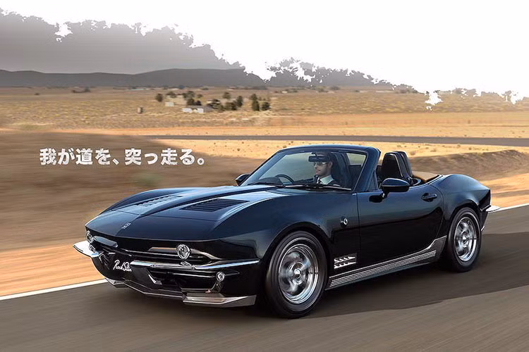 Bổ sung vào danh mục sản phẩm của mình, hãng đã vừa công bố chiếc Rock Star dựa trên mẫu xe mui trần giá rẻ Mazda MX-5 độ Chevrolet Corvette. Với Rock Star, cảm hứng thiết kế đã được Mitsuoka lấy trực tiếp từ Chevrolet Corvette C2 Stingray, được sản xuất trong khoảng từ năm 1963-1967 và được coi là một trong những đời Corvette đẹp nhất.