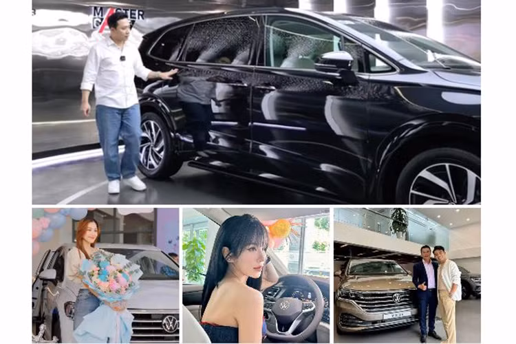 Không chỉ Bảo Thanh, nhiều nghệ sĩ showbiz Việt cũng lựa chọn Volkswagen Viloran làm phương tiện di chuyển. Những cái tên nổi bật có thể kể đến như Trấn Thành, Diệp Lâm Anh, Hoa hậu Tiểu Vy. Đáng chú ý, ngay cả đại gia siêu xe Minh Nhựa, người sở hữu bộ sưu tập xe trị giá hàng trăm tỷ đồng cũng tậu một chiếc Viloran vào tháng 9/2024.