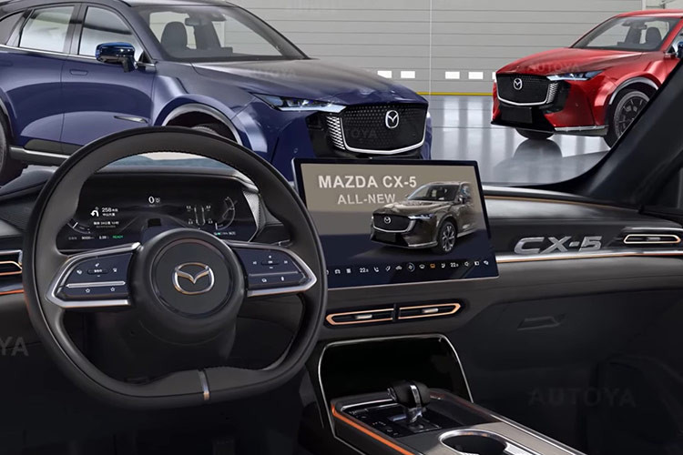 Về thiết kế, Mazda CX-5 2026 nhiều khả năng sẽ lấy cảm hứng từ Arata Concept ra mắt trong triển lãm Ô tô Bắc Kinh 2024. Mẫu xe concept này vẫn được áp dụng ngôn ngữ thiết kế Kodo với lưới tản nhiệt đóng kín, bao quanh bằng dải đèn LED định vị ban ngày, đèn pha nằm thấp và cụm đèn hậu với tạo hình chữ "L" bên trong.