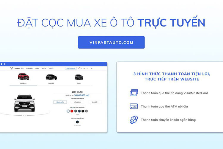 Mua xe Vinfast truc tuyen tai Viet Nam, uu dai den 100 trieu dong-Hinh-2