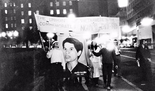 Lễ truy điệu Nguyễn Thái Bình ở California - Ảnh tư liệu gia đình