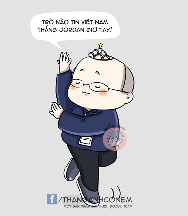 Trả lời báo chí trước thềm trận đấu gặp Jordan, HLV Park Hang-seo khẳng định muốn cùng đội tuyển Việt Nam giành quyền đi tiếp vào vòng tứ kết Asian Cup 2019. Các học trò đã không khiến chiến lược gia người Hàn Quốc thất vọng. Ảnh: ThangAnhConEm. 