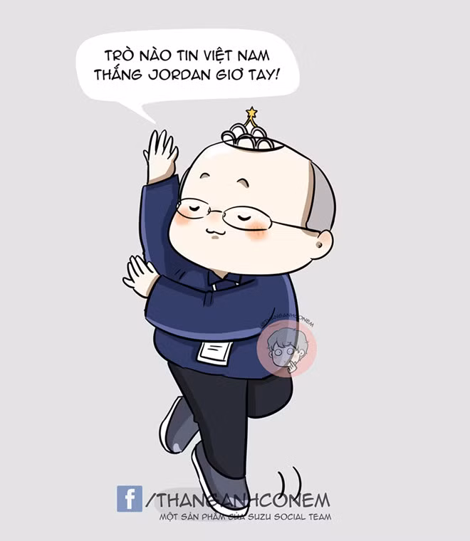 Trả lời báo chí trước thềm trận đấu gặp Jordan, HLV Park Hang-seo khẳng định muốn cùng đội tuyển Việt Nam giành quyền đi tiếp vào vòng tứ kết Asian Cup 2019. Các học trò đã không khiến chiến lược gia người Hàn Quốc thất vọng. Ảnh: ThangAnhConEm. 