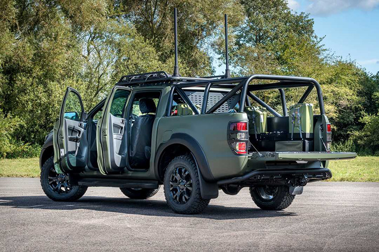 Được phát triển với sự hỗ trợ của cơ quan Polaris Government and Defense, mẫu bán tải quân sự Ford Ranger của Ricardo vẫn chưa được xác nhận sử dụng cho mục đích quân sự ở Anh Quốc hoặc bất cứ nơi nào khác.